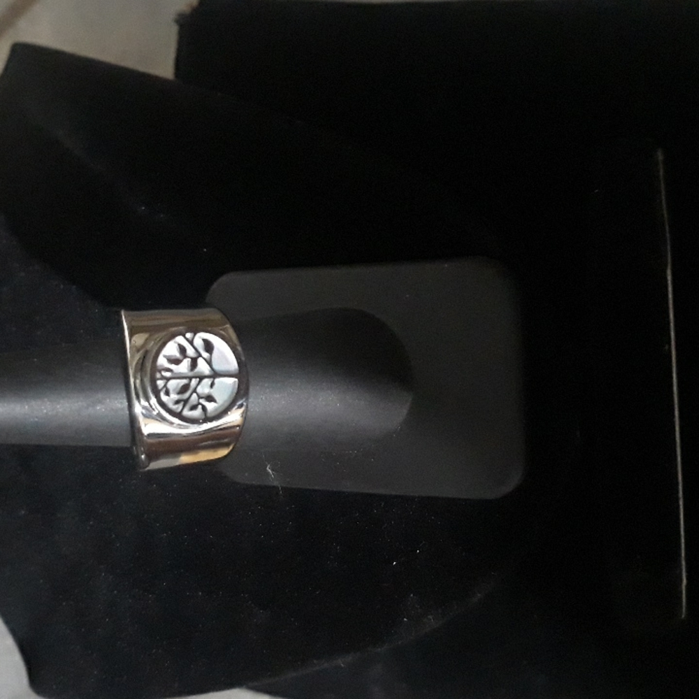 Stainless Ring 15mm Tree of Life